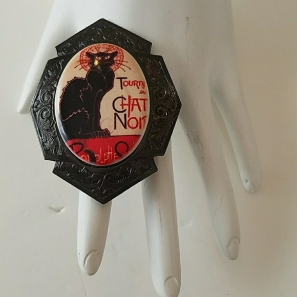 Gasoline Glamour Tournée Du Chat Noir Cameo Ring